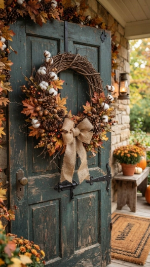 Rustic Fall Wreaths for Front Door