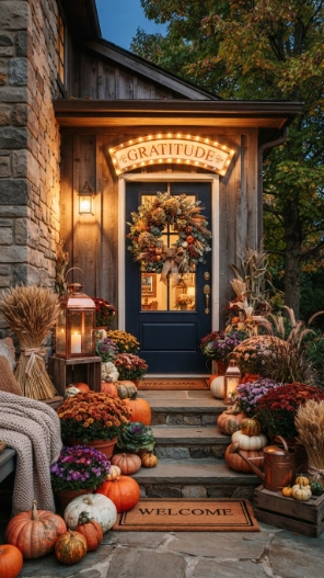 Thanksgiving Simple Outdoor Fall Decor Ideas
