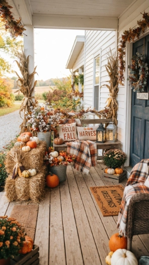 Farmhouse Simple Outdoor Fall Decor Ideas
