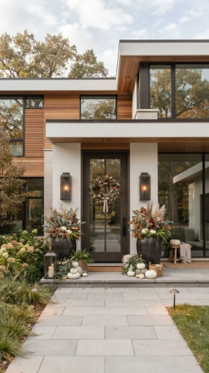 Modern Simple Outdoor Fall Decor Ideas